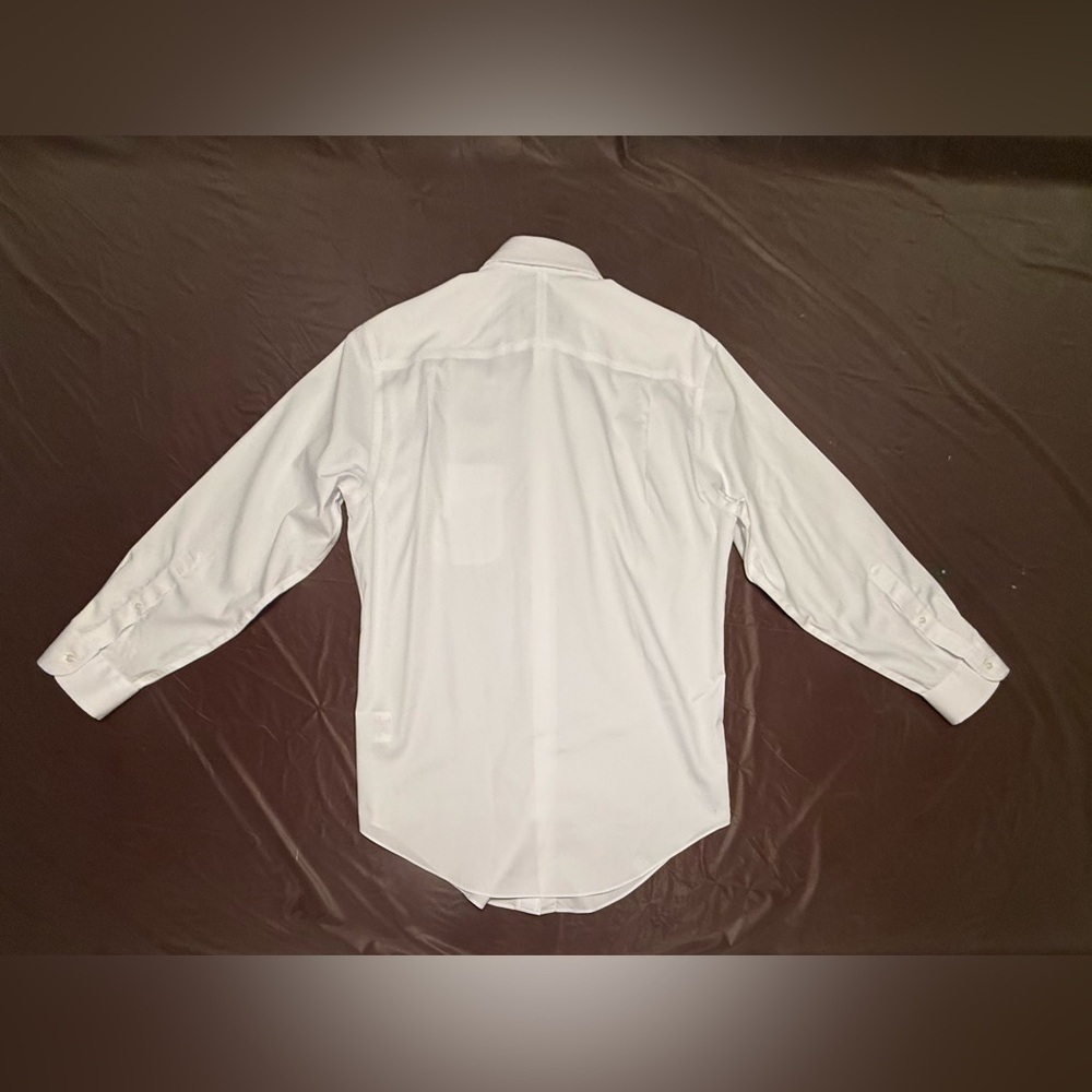 Jos. A. Bank Tailored Fit White 100% Cotton Dress Shirt Size 15.5-33 - Picture 4 of 8
